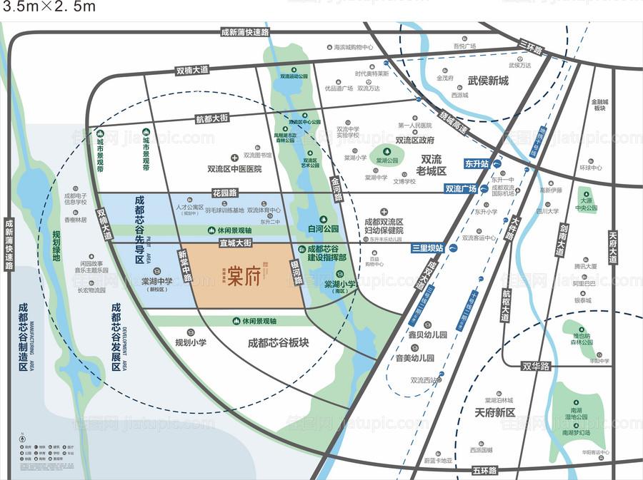 地产简约区位图-源文件